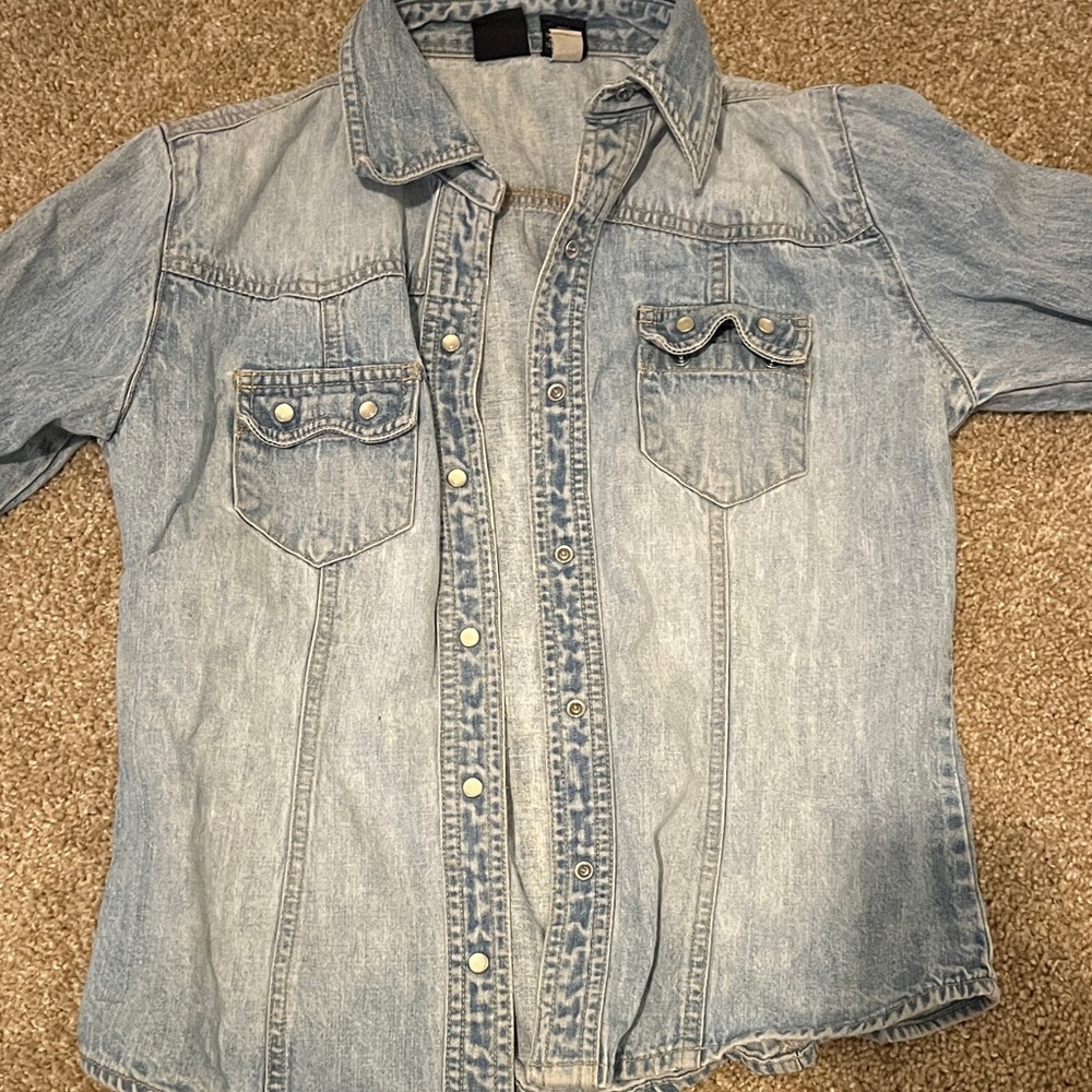 GAP Light Blue Kids Button Down Shirt